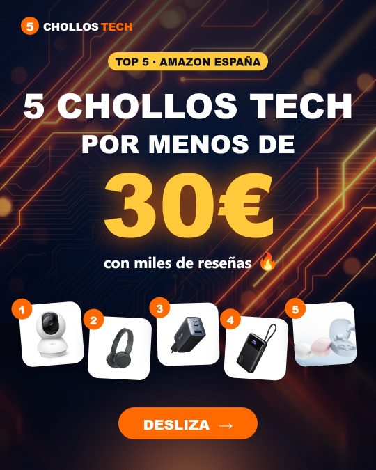 5 chollos tech por menos de 30€